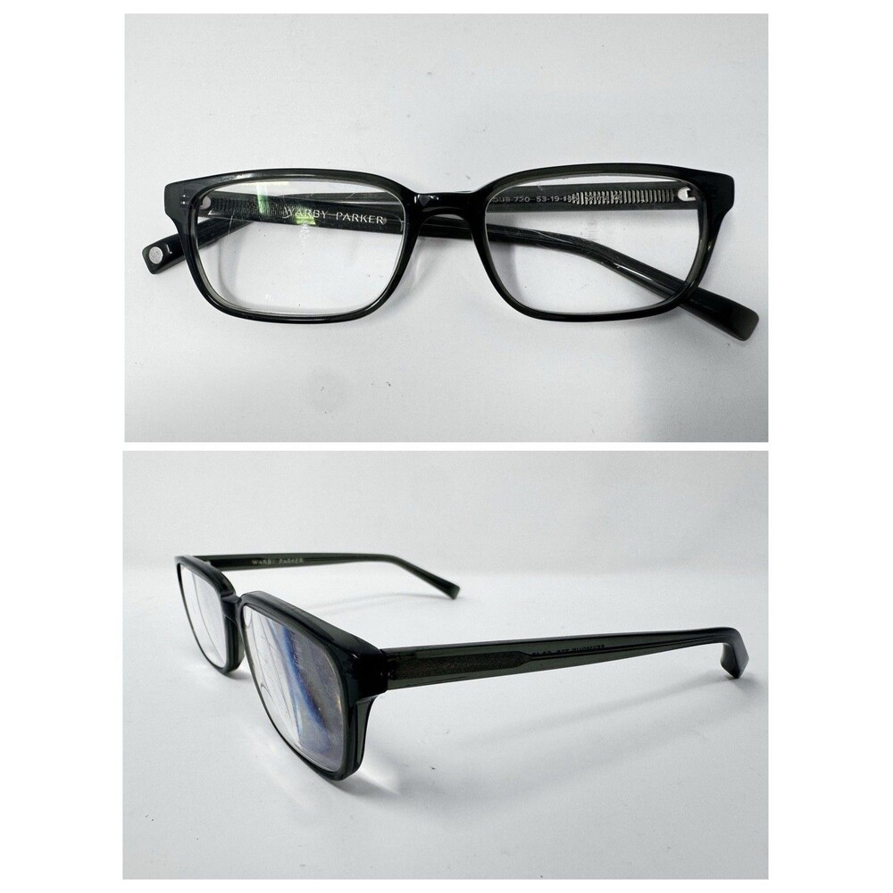 Warby Parker Seymour 720 Gray Green Rectangular Eyeglass Frames 53-19-145